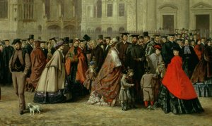 Degree Morning at Cambridge (detail) by Robert Farren